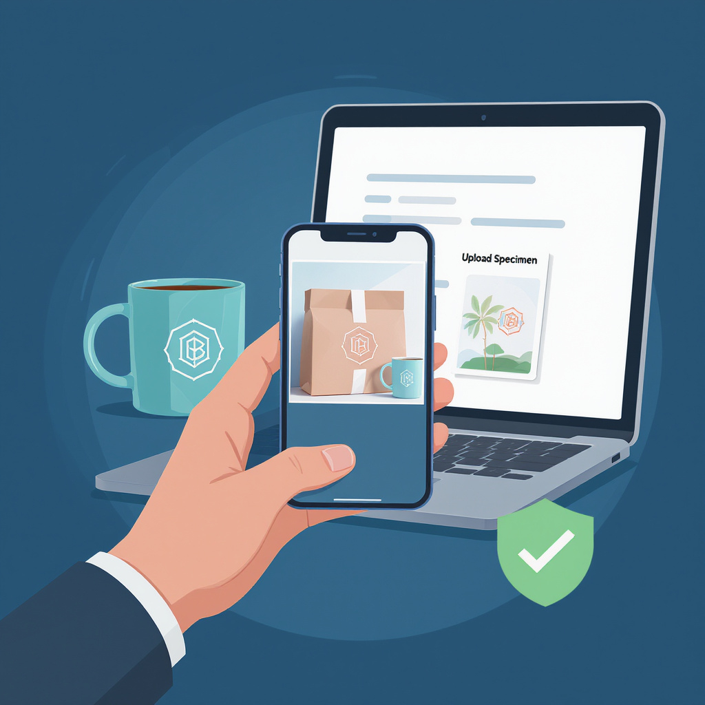 AI-generated image of a hand holding a phone taking a picture